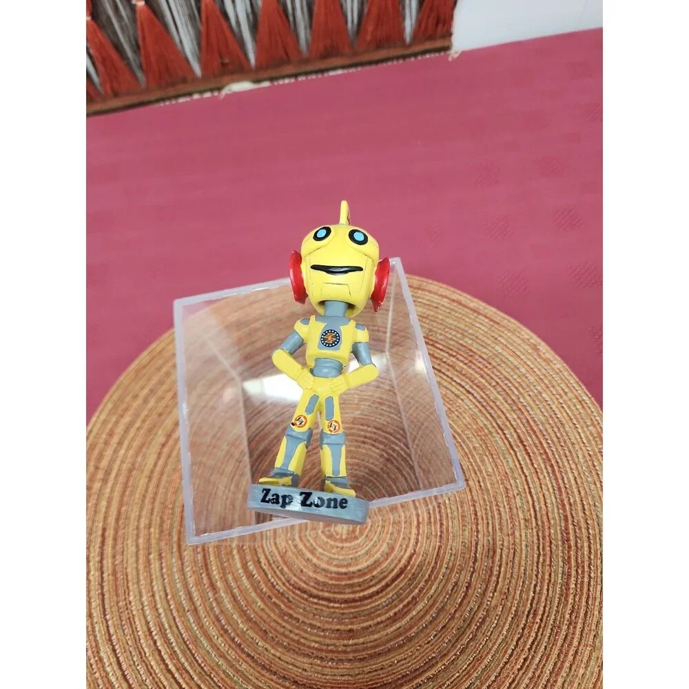 ZZ Robot Bobblehead Toy Mascot Of Zap Zone Promotional Giveaway 5.5 Inch